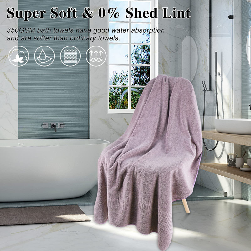 Two trees make a forest Bath Towels 4 Pack Large Bathroom Rayon From Towels 35 X 63 Plush Soft Bath Towel For Shower Extra Absorbent Jumbo Bath Sheet Multipurpose Use As